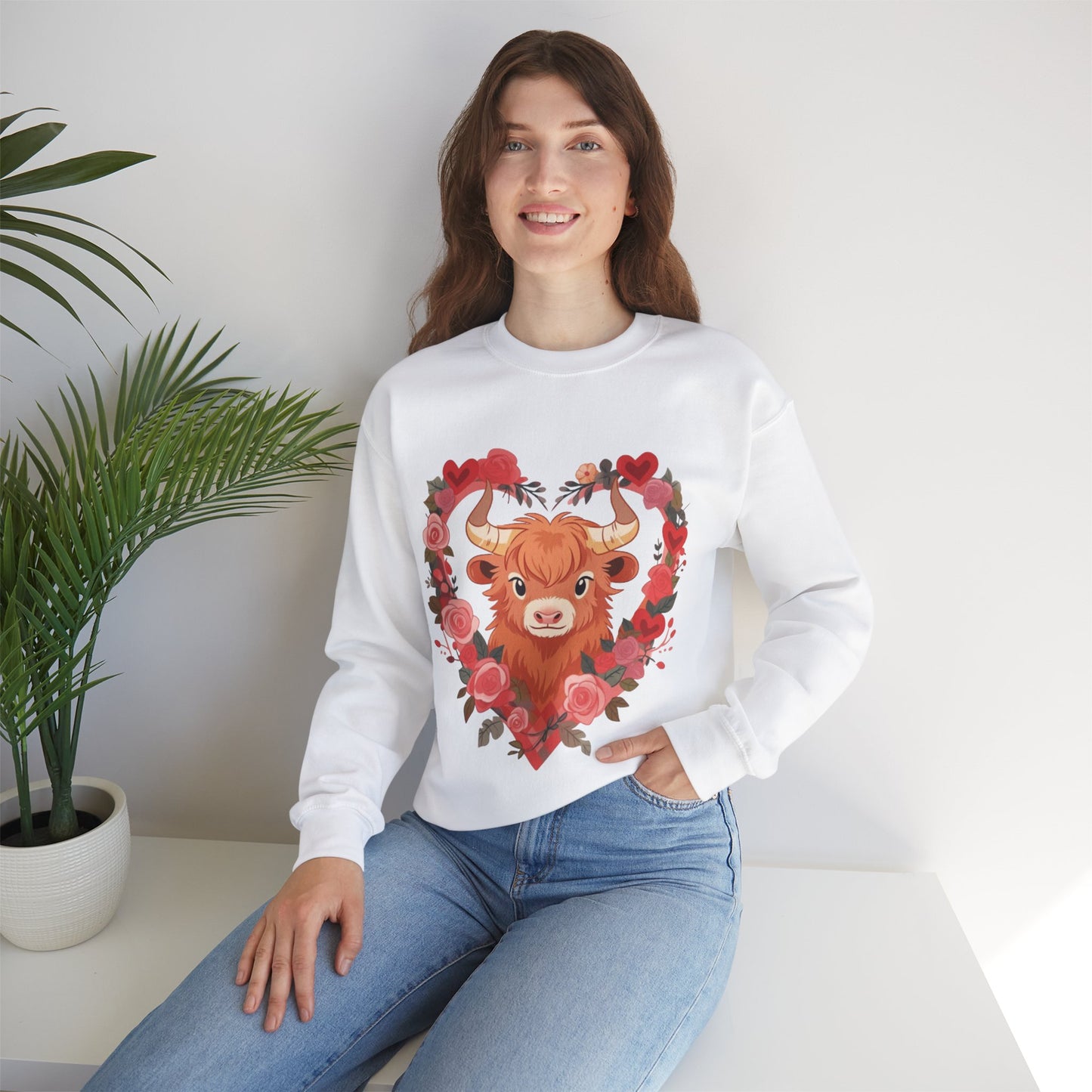 Moo Moo Love Unisex Heavy Blend™ Crewneck Sweatshirt