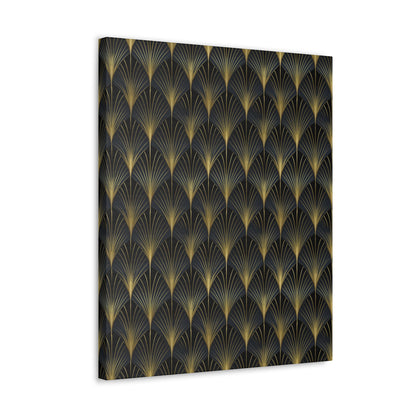 Art Deco Fans Canvas Gallery Wrap