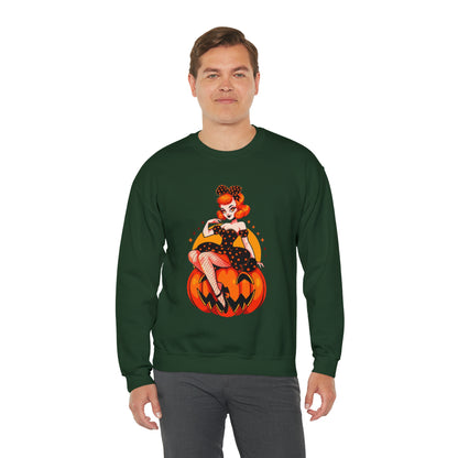 Pumpkin Pinup Unisex Heavy Blend™ Crewneck Sweatshirt