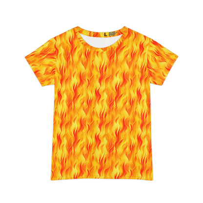 Bring the Heat Women's Short Sleeve Shirt (AOP)