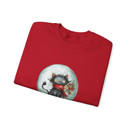 Snowglobe Cat Unisex Heavy Blend™ Crewneck Sweatshirt