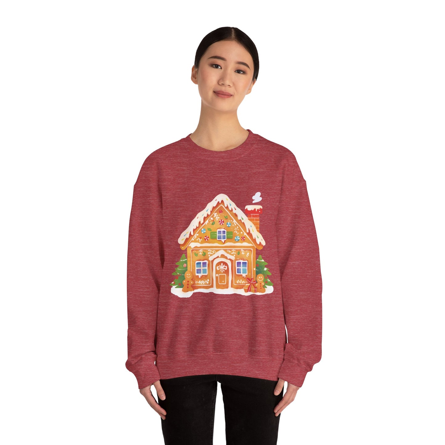Gingerbread House Unisex Heavy Blend™ Crewneck Sweatshirt