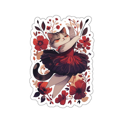 Ballet Cat Die-Cut Stickers