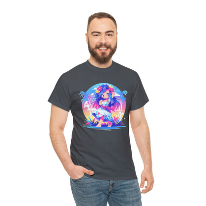 Hula Girl Unisex Heavy Cotton Tee
