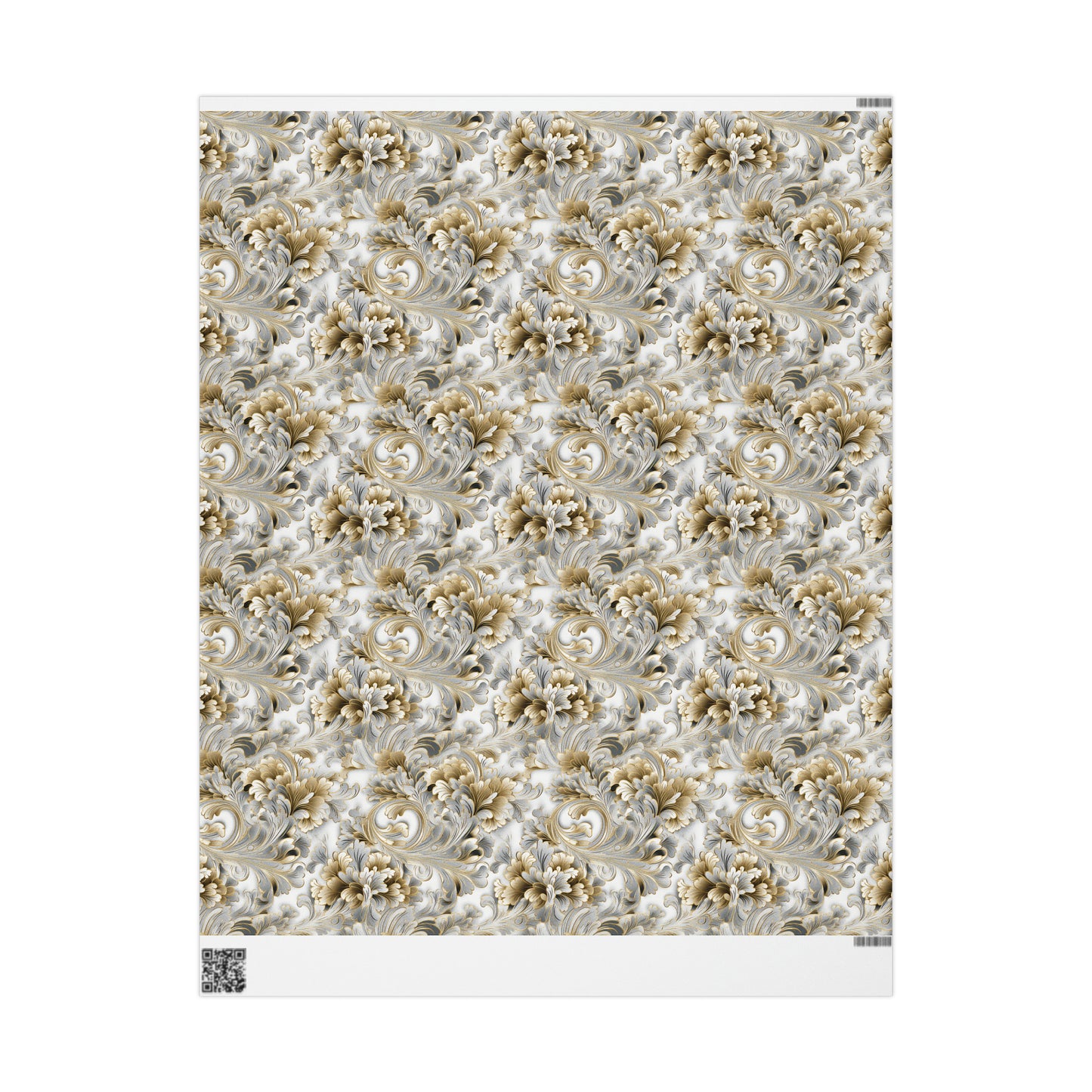 Silver & Gold Filigree Wrapping Papers