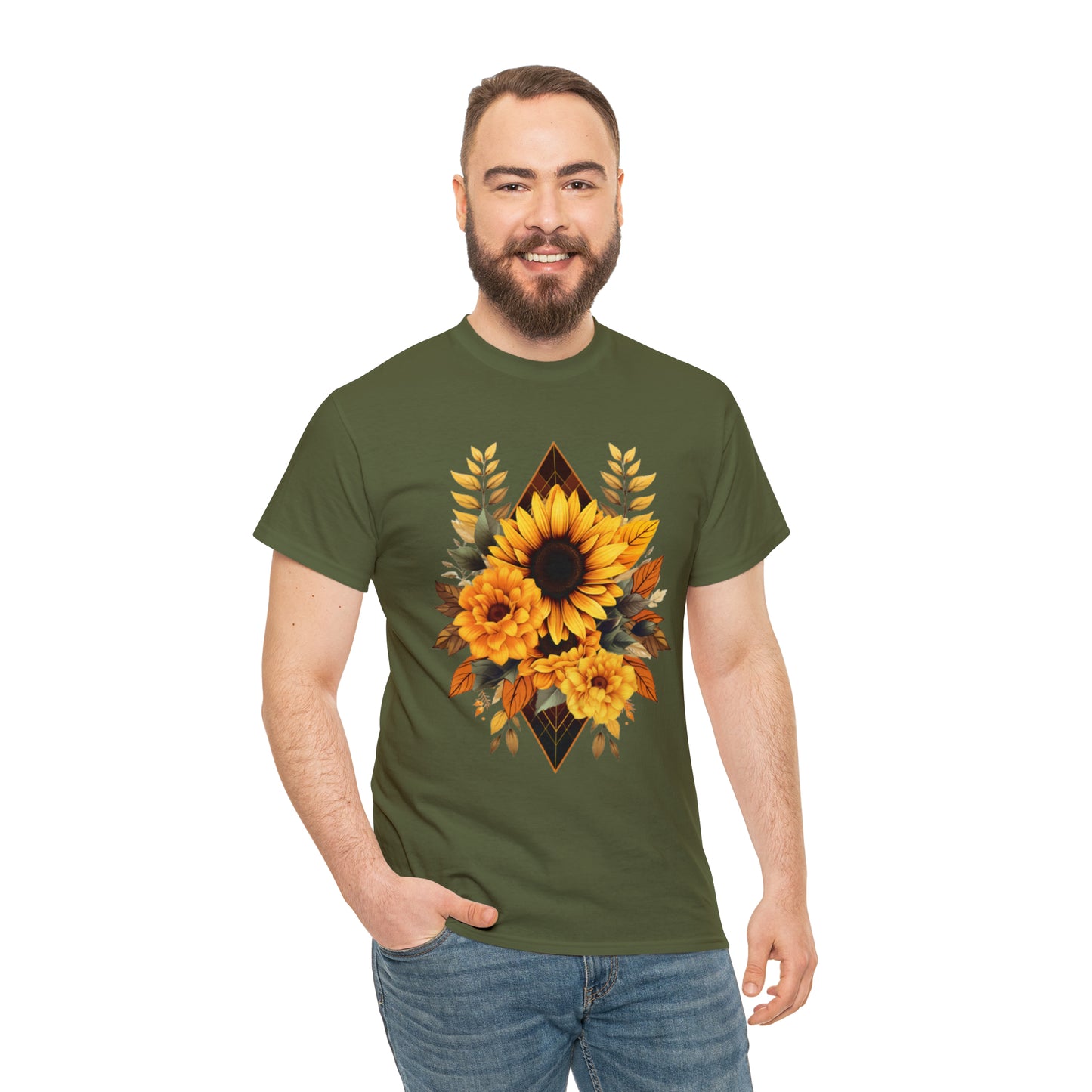Sunflowers Unisex Heavy Cotton Tee