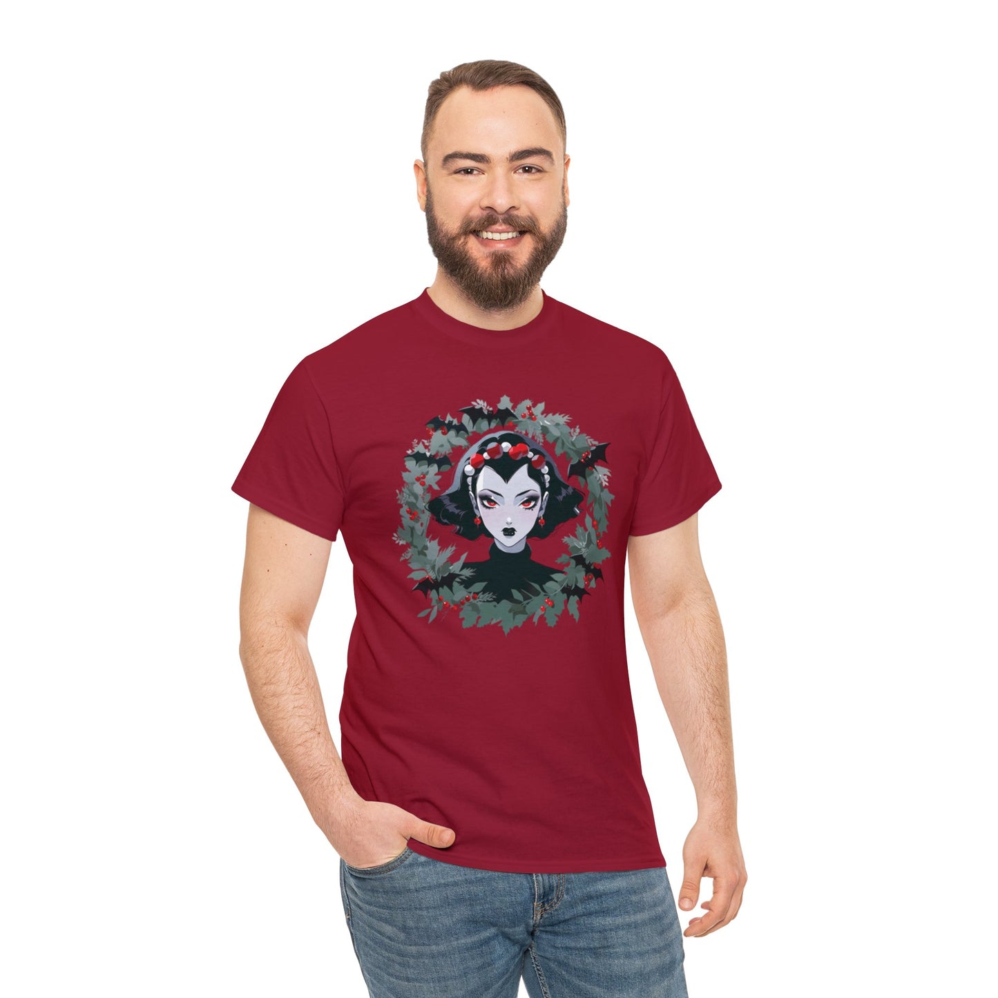 Vampire Wreath Unisex Heavy Cotton Tee