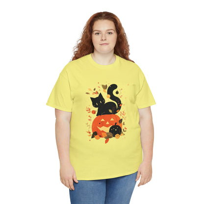 Spooky Kitty Unisex Heavy Cotton Tee