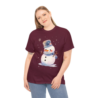 Snowman Unisex Heavy Cotton Tee