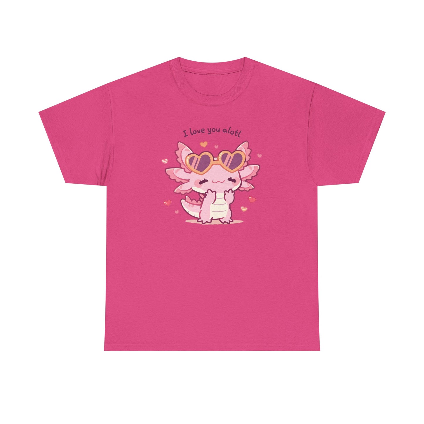 I Love You Alotl Unisex Heavy Cotton Tee