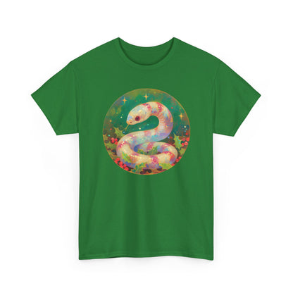Candy Stripe Snake Unisex Heavy Cotton Tee