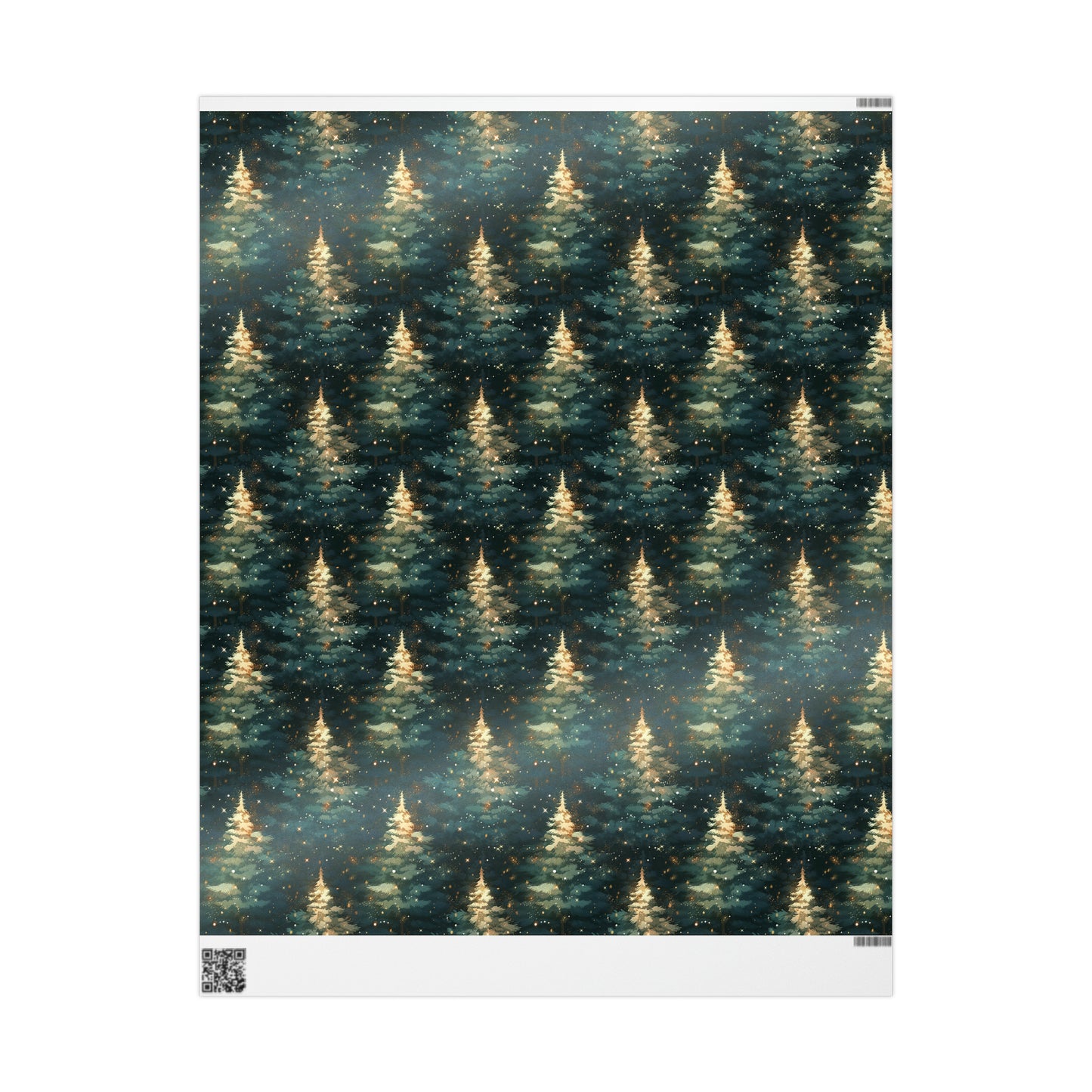 Twinkling Trees Wrapping Papers