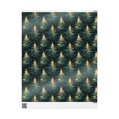 Twinkling Trees Wrapping Papers