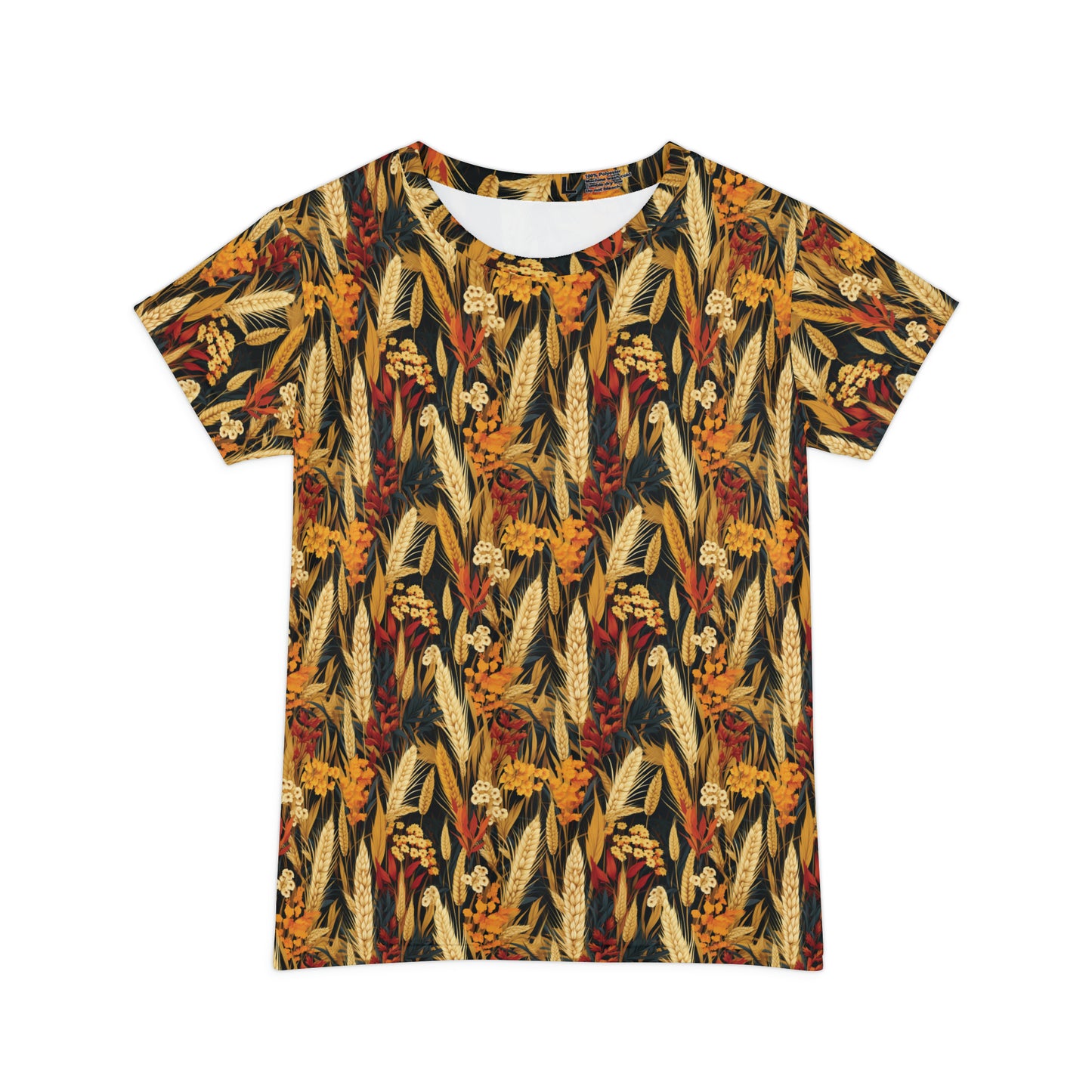 Wheat Women's Short Sleeve Shirt (AOP)