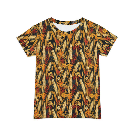 Wheat Women's Short Sleeve Shirt (AOP)