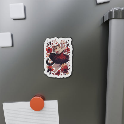 Ballet Cat Die-Cut Magnets