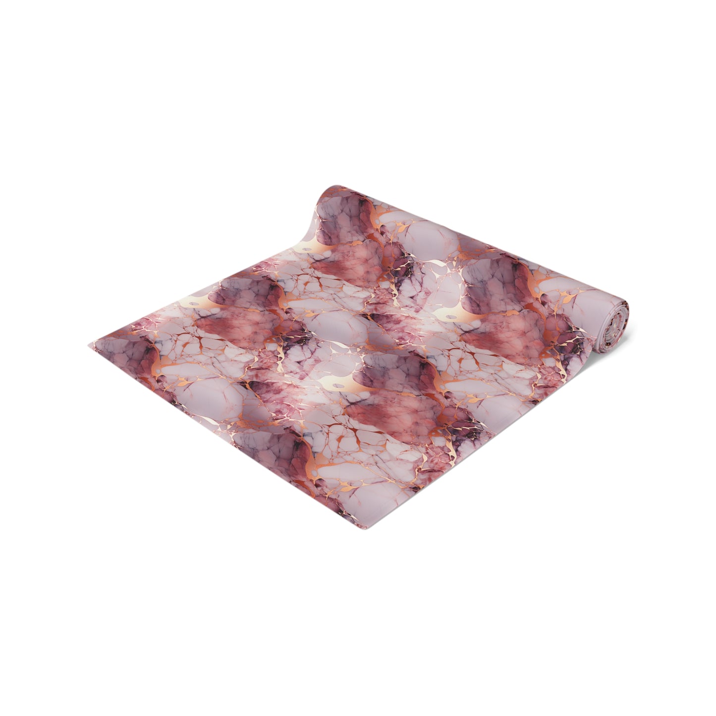 Rose Gold Marble Table Runner (Cotton, Poly)