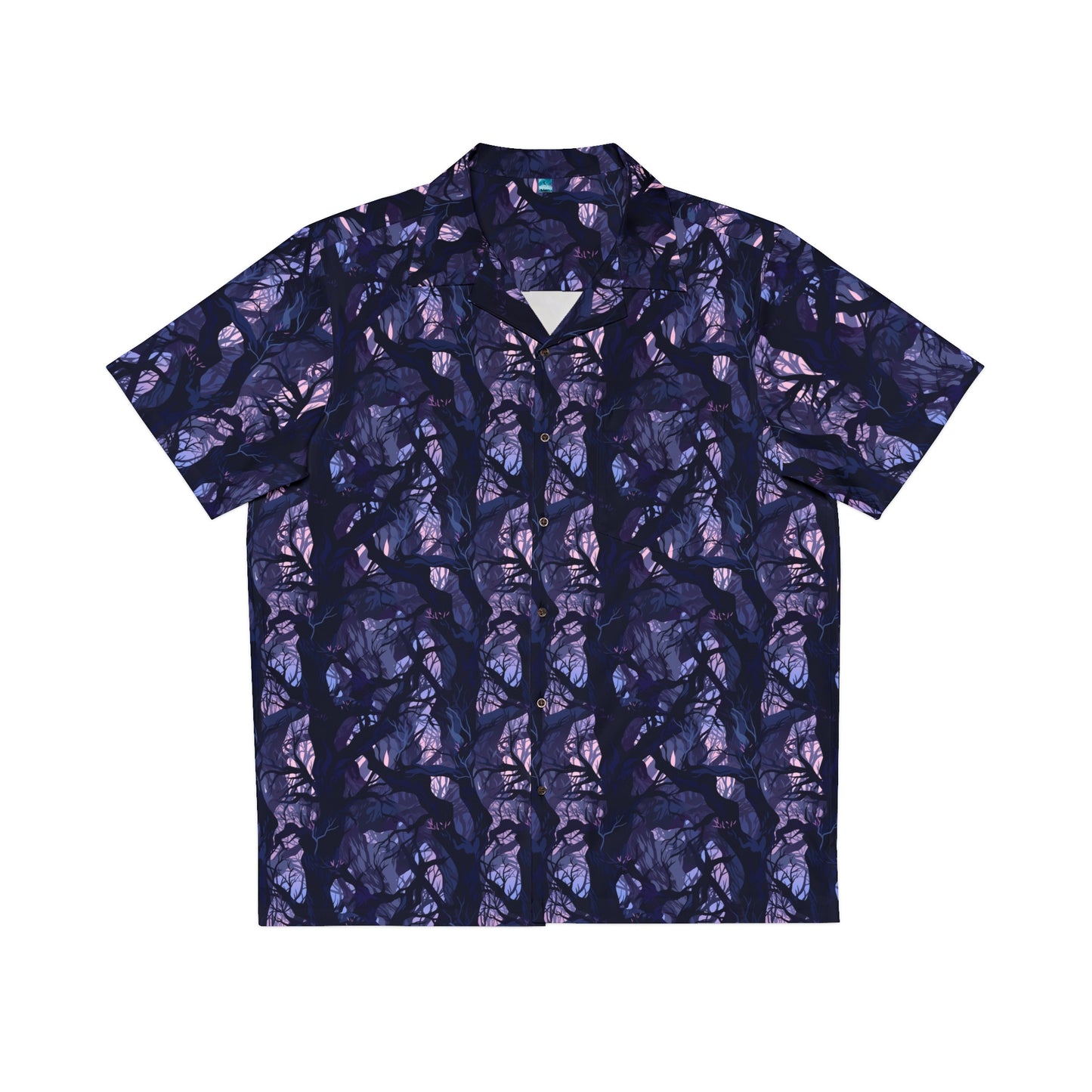 Haunted Forest Men's Hawaiian Shirt (AOP)
