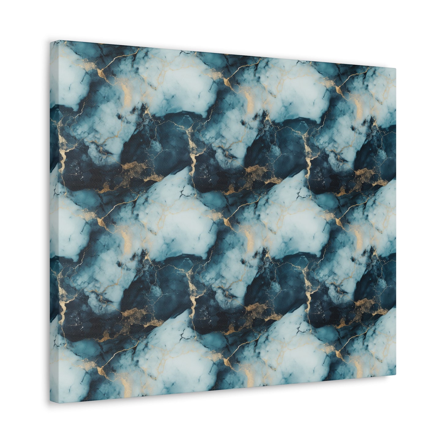 Cool Blue Marble Canvas Gallery Wrap