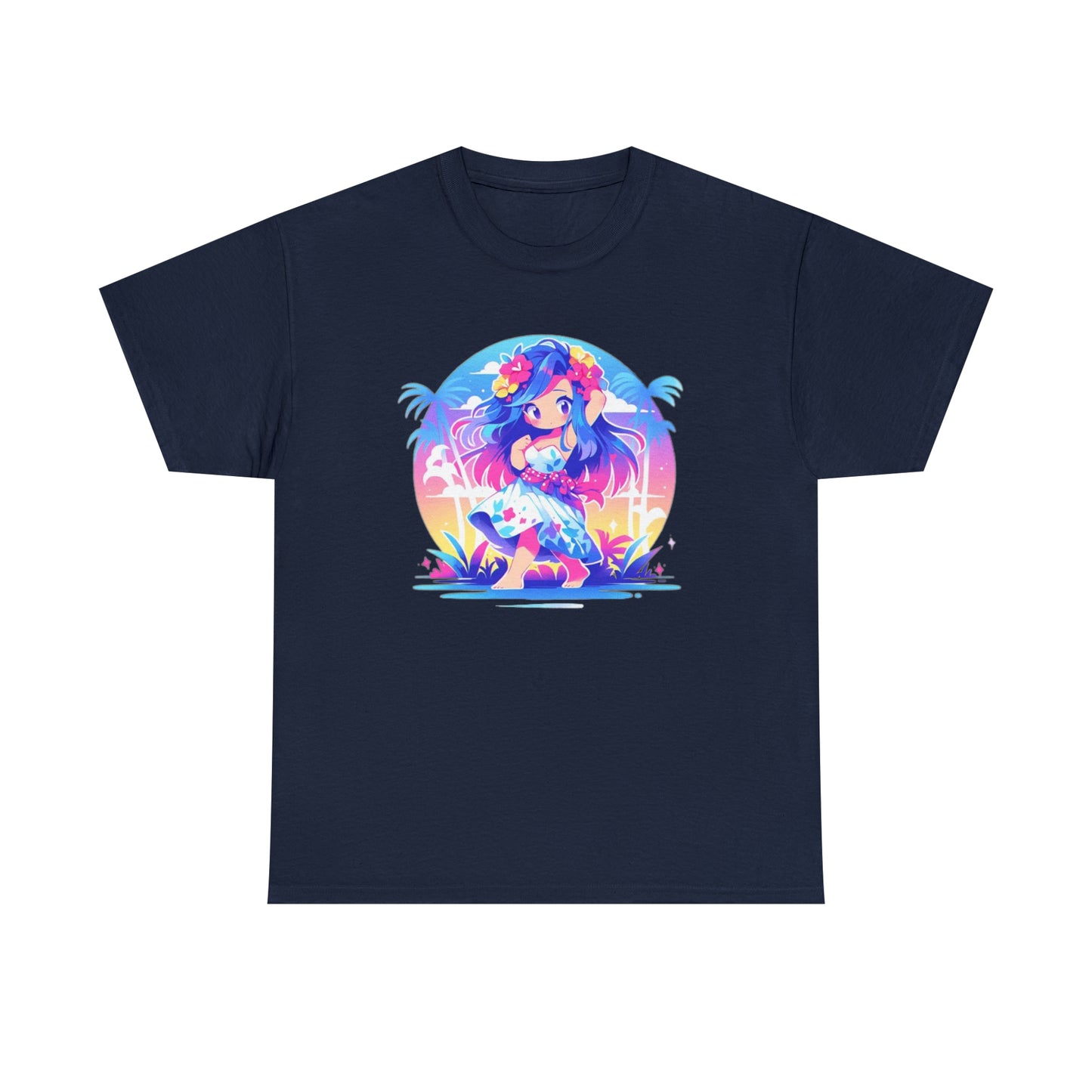 Hula Girl Unisex Heavy Cotton Tee