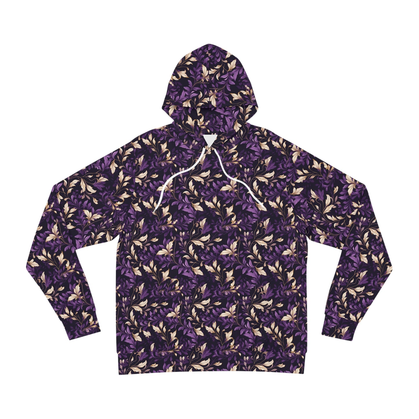 Purple Leaves Fashion Hoodie (AOP)