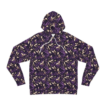 Purple Leaves Fashion Hoodie (AOP)