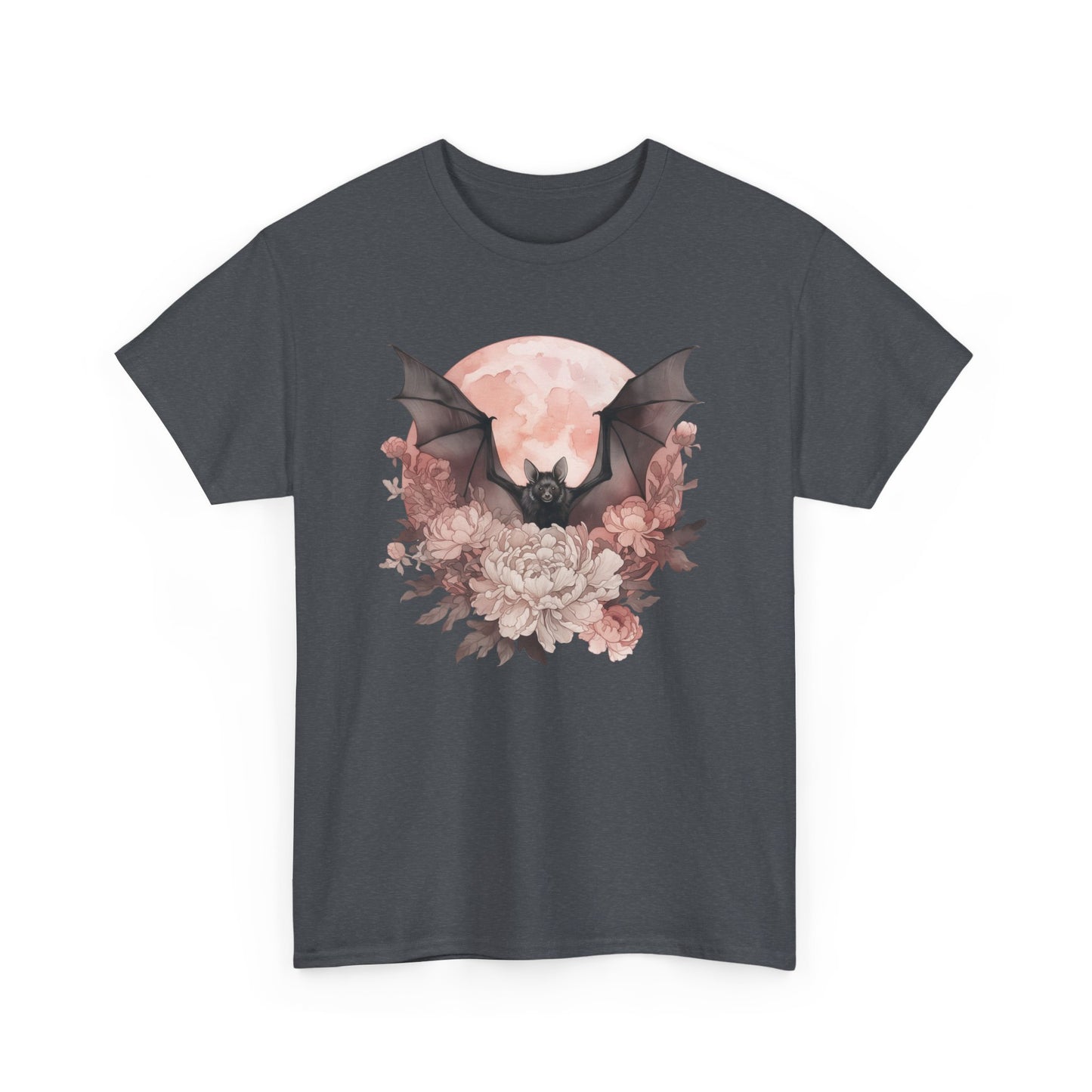 Strawberry Moon Bat Unisex Heavy Cotton Tee