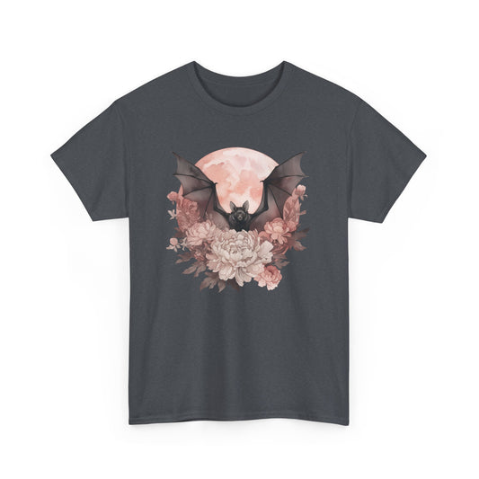 Strawberry Moon Bat Unisex Heavy Cotton Tee