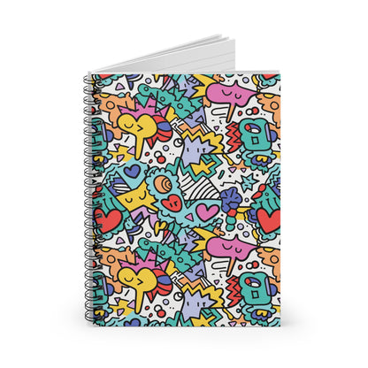 Doodlebug Spiral Notebook - Ruled Line