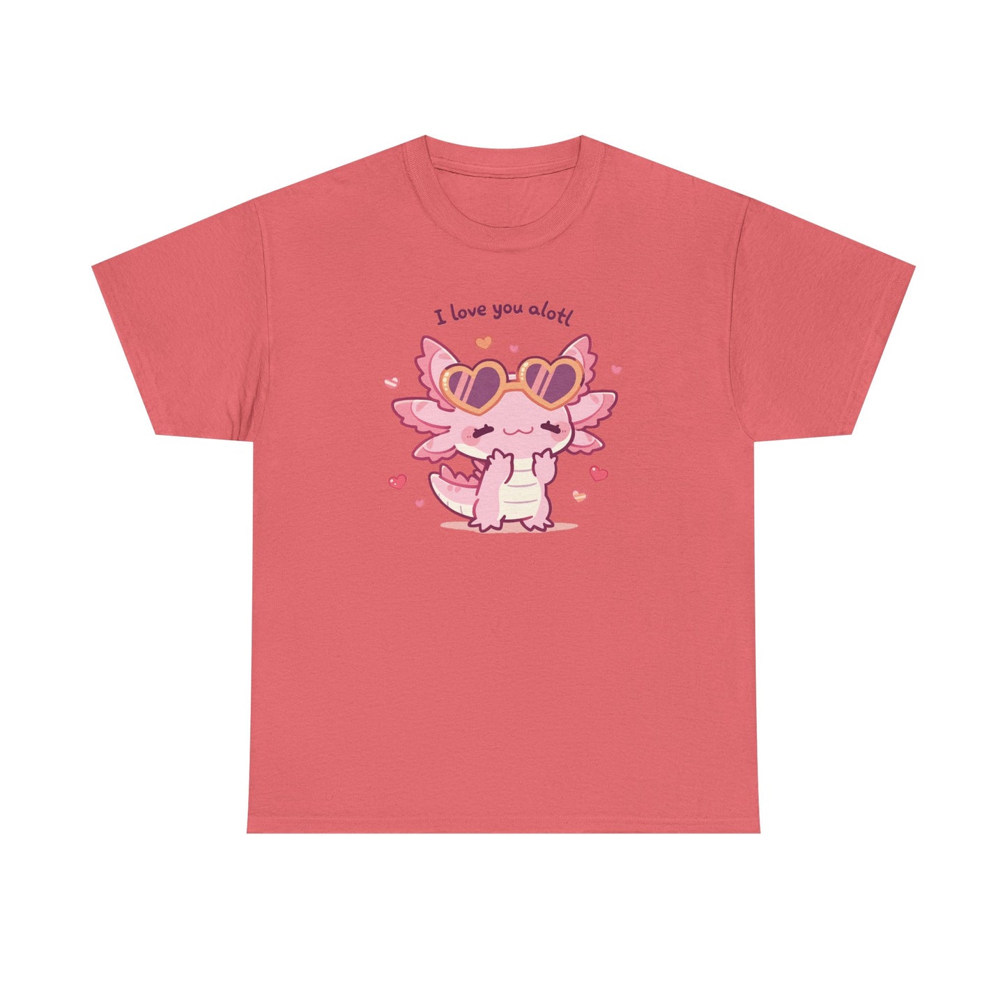 I Love You Alotl Unisex Heavy Cotton Tee