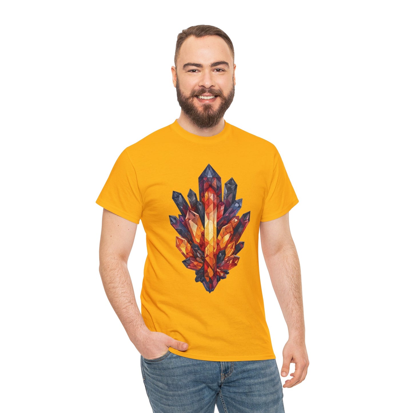 Volcanic Crystal Cluster Unisex Heavy Cotton Tee