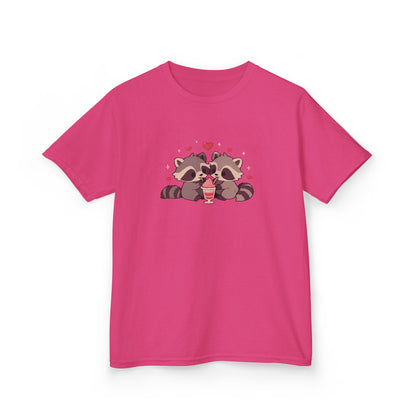 Raccoons Sharing Milkshake Kids Heavy Cotton™ Tee
