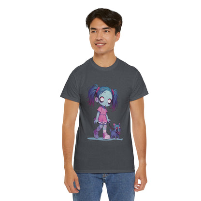 Zombie Dog Walker Unisex Heavy Cotton Tee