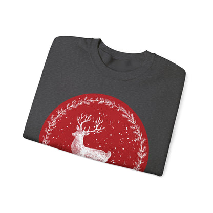 Rustic Deer Unisex Heavy Blend™ Crewneck Sweatshirt