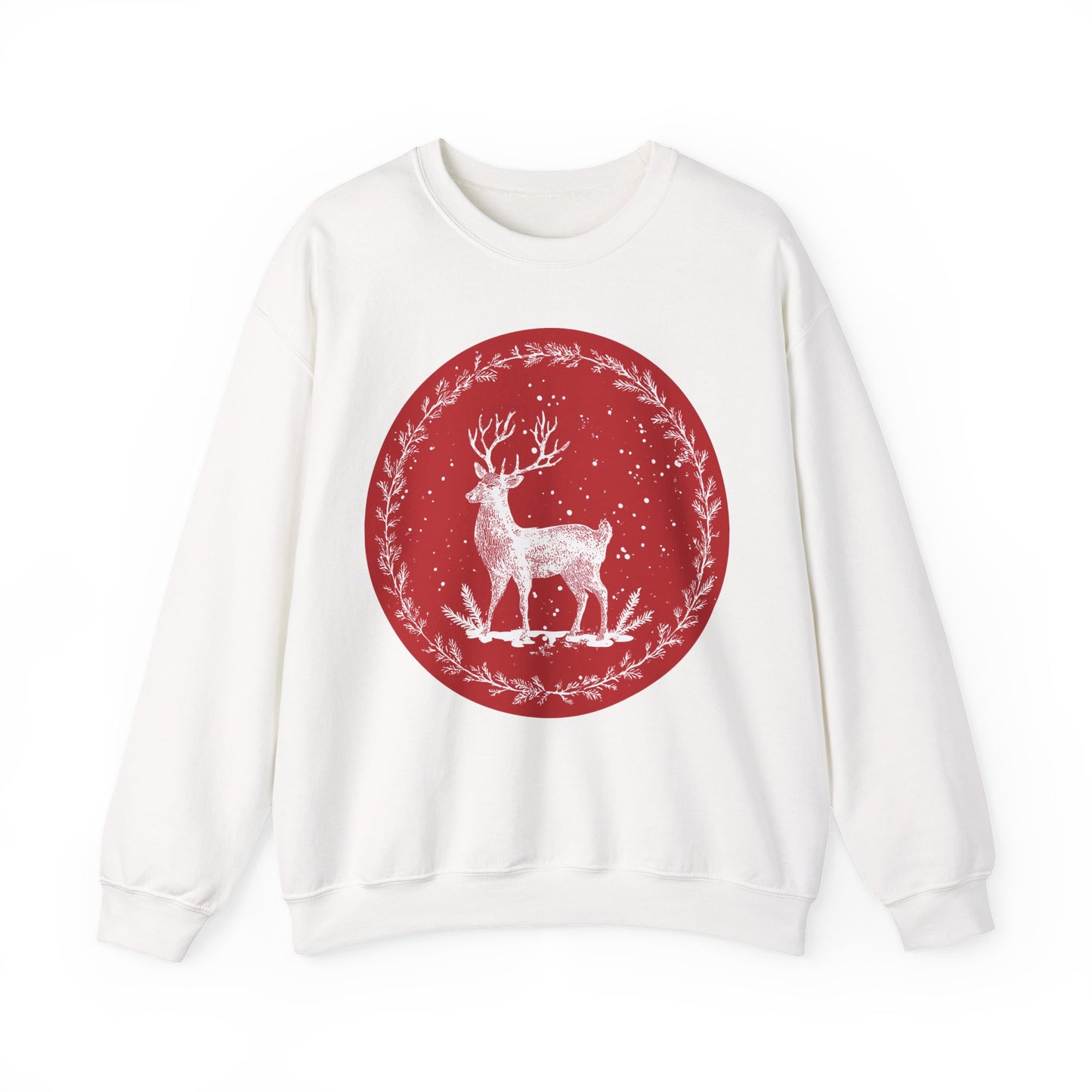 Rustic Deer Unisex Heavy Blend™ Crewneck Sweatshirt