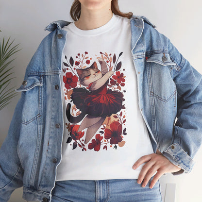 Ballet Cat Unisex Heavy Cotton Tee