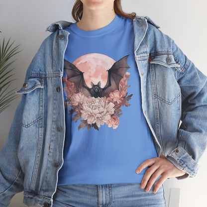Strawberry Moon Bat Unisex Heavy Cotton Tee