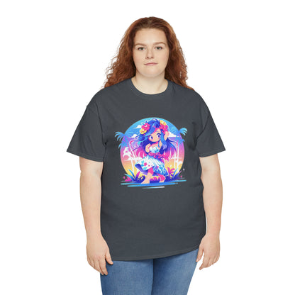 Hula Girl Unisex Heavy Cotton Tee