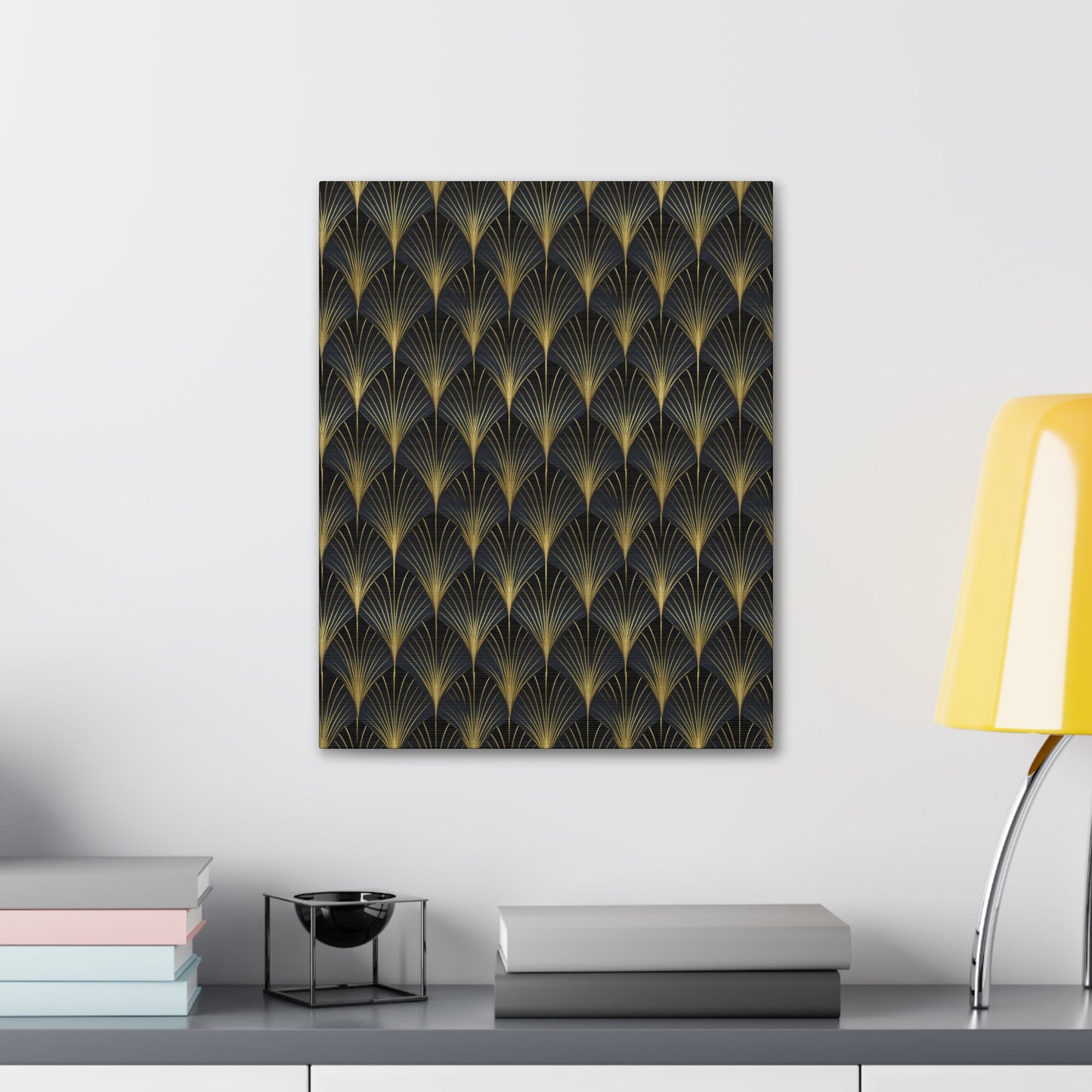 Art Deco Fans Canvas Gallery Wrap