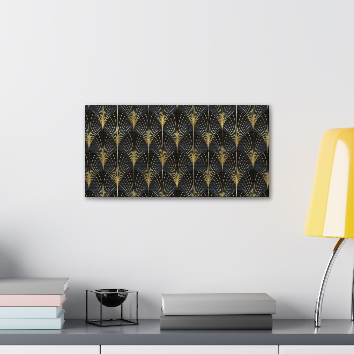 Art Deco Fans Canvas Gallery Wrap