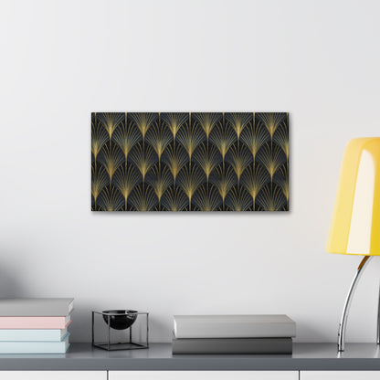 Art Deco Fans Canvas Gallery Wrap