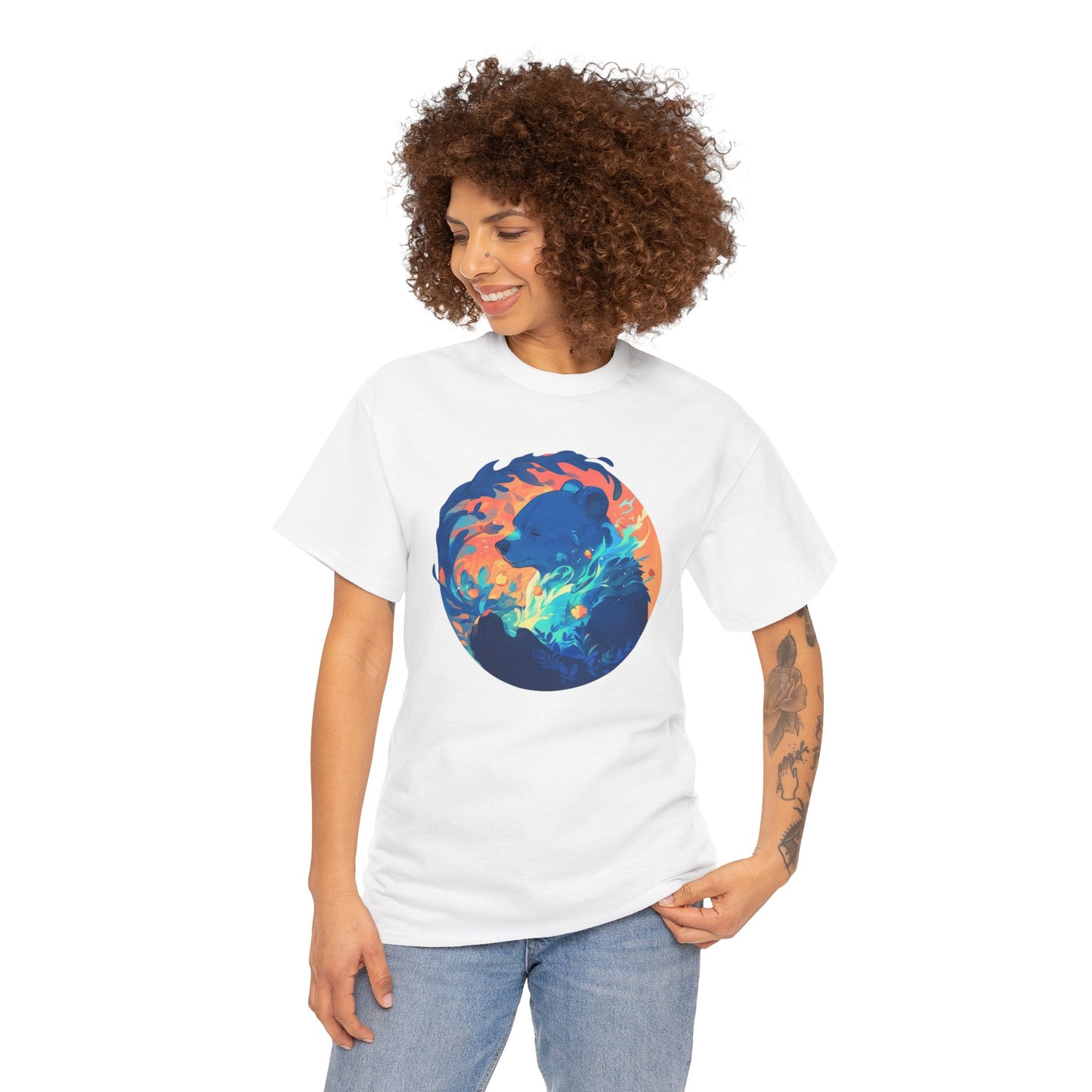 Elemental Bear Unisex Heavy Cotton Tee