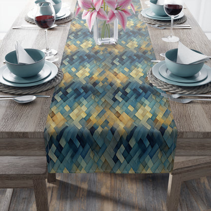 Basket Weave Table Runner (Cotton, Poly)