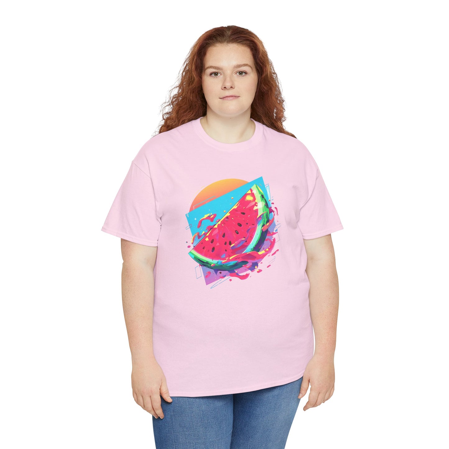 Summer Watermelon Unisex Heavy Cotton Tee