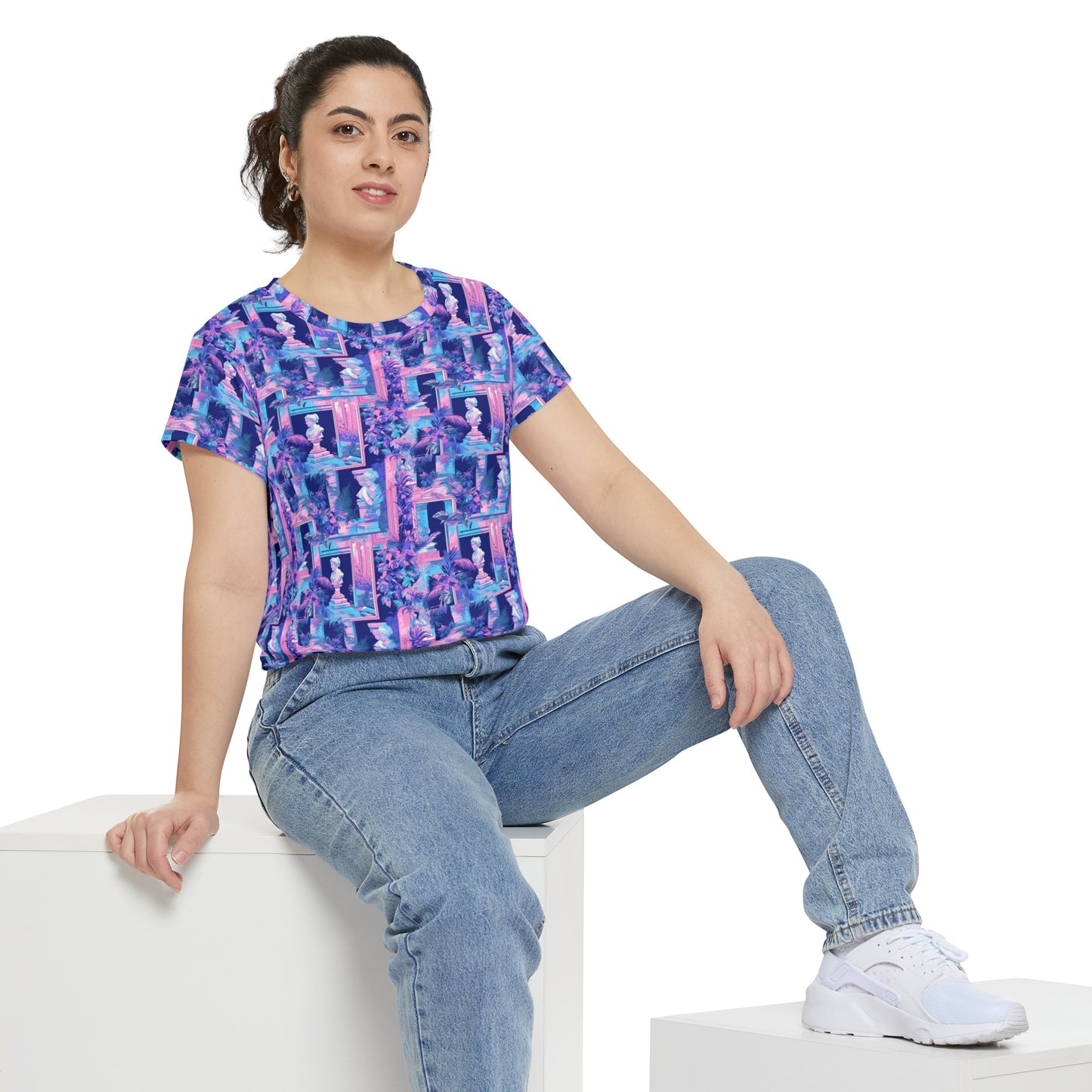 Neoclassical Women's Short Sleeve Shirt (AOP)