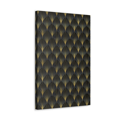 Art Deco Fans Canvas Gallery Wrap