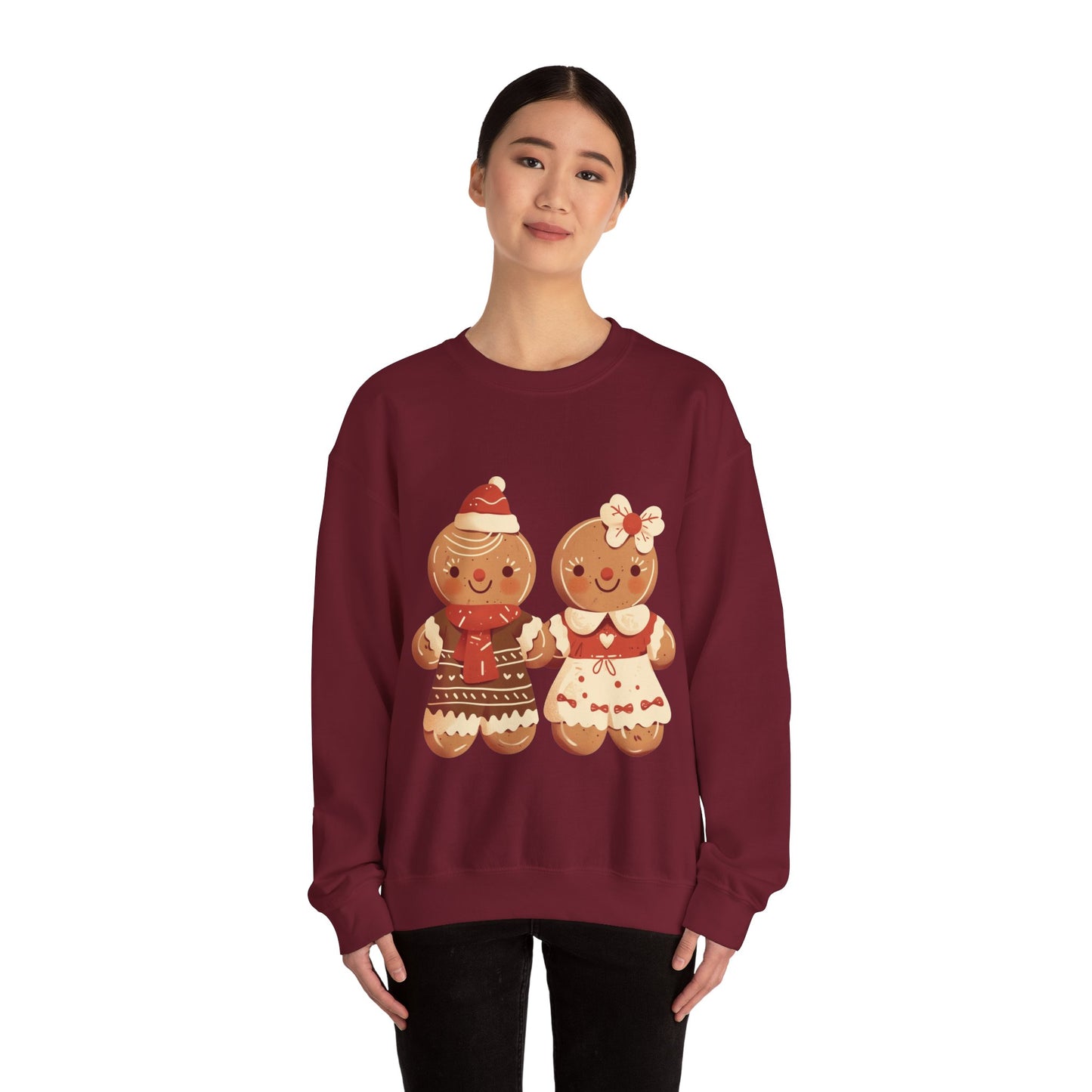 Gingerbread Couple Unisex Heavy Blend™ Crewneck Sweatshirt