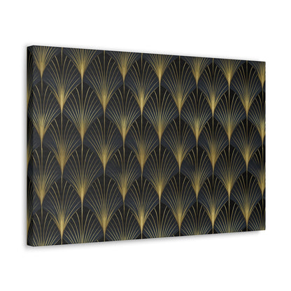 Art Deco Fans Canvas Gallery Wrap