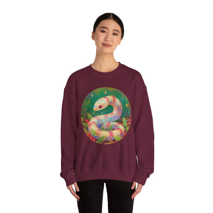 Candy Stripe Snake Unisex Heavy Blend™ Crewneck Sweatshirt