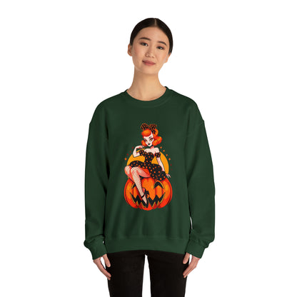 Pumpkin Pinup Unisex Heavy Blend™ Crewneck Sweatshirt